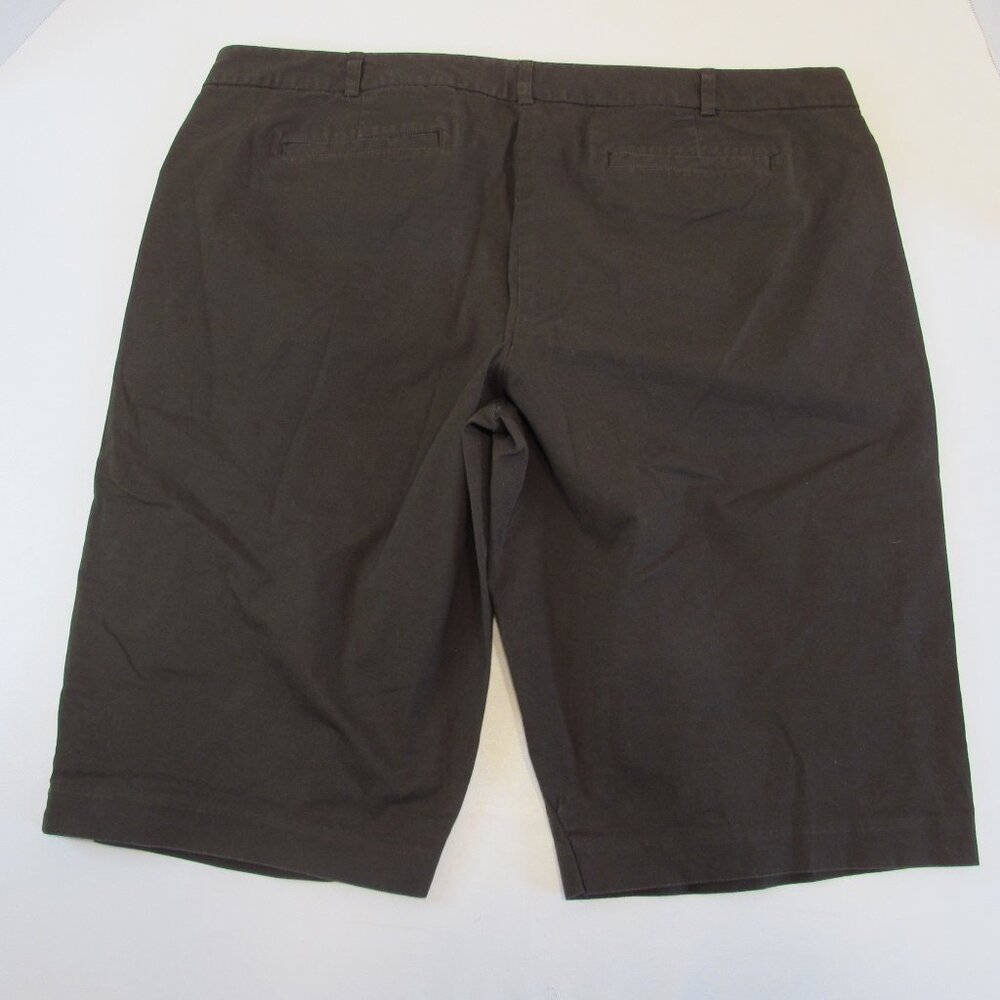Michael Kors Dark Olive Green Bermuda Shorts Size 16 - Picture 2 of 6